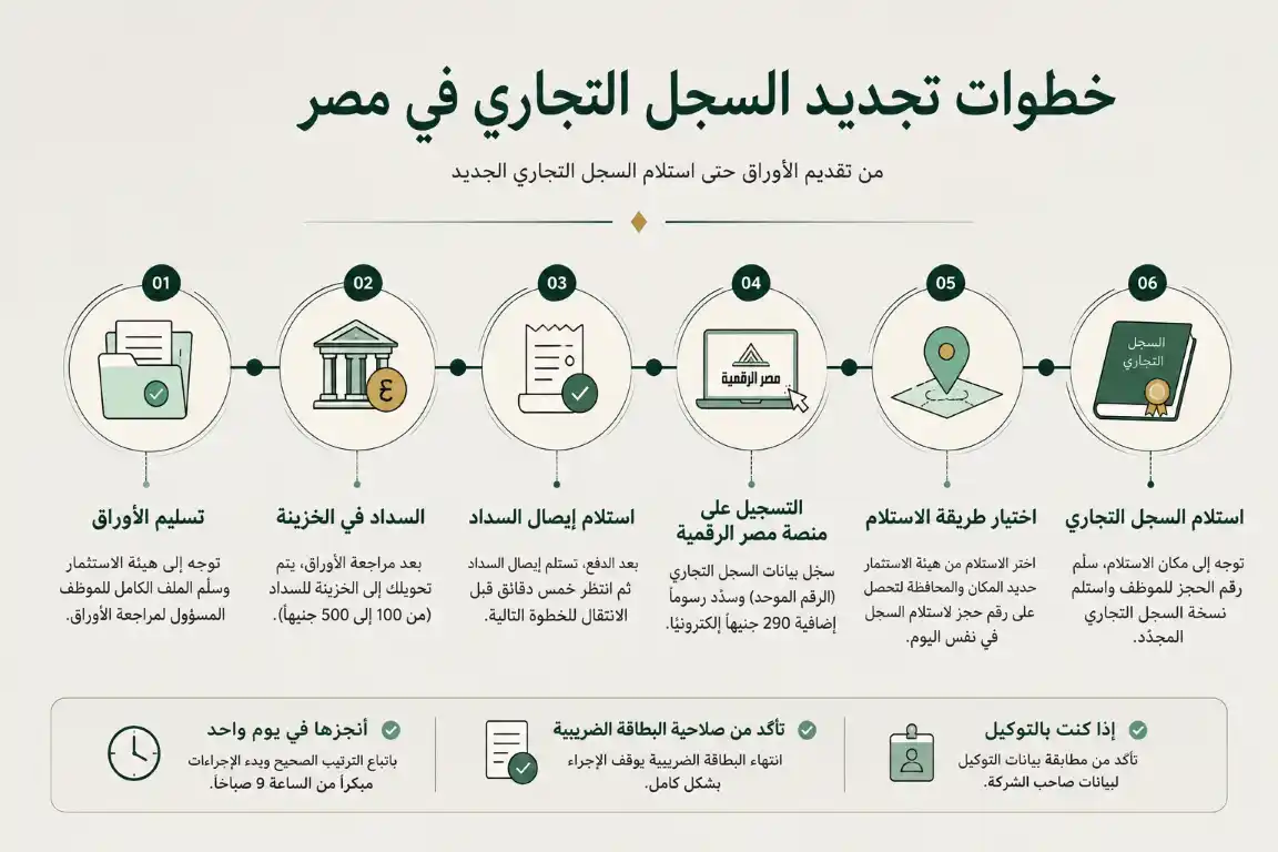 مستندات تجديد السجل التجاري في مصر مستندات تجديد السجل التجاري في مصر